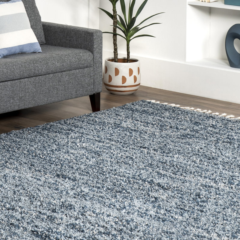Tapis à poils longs Esch, Ovale 6 pi 7 po x 9 pi