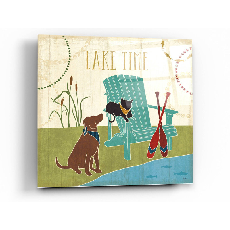 «Lake Pals IV» par Véronique Charron, H 24 po x l 24 po
