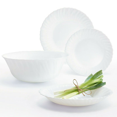 Feston Opal 19 Piece Dinnerware Set, Service for 6