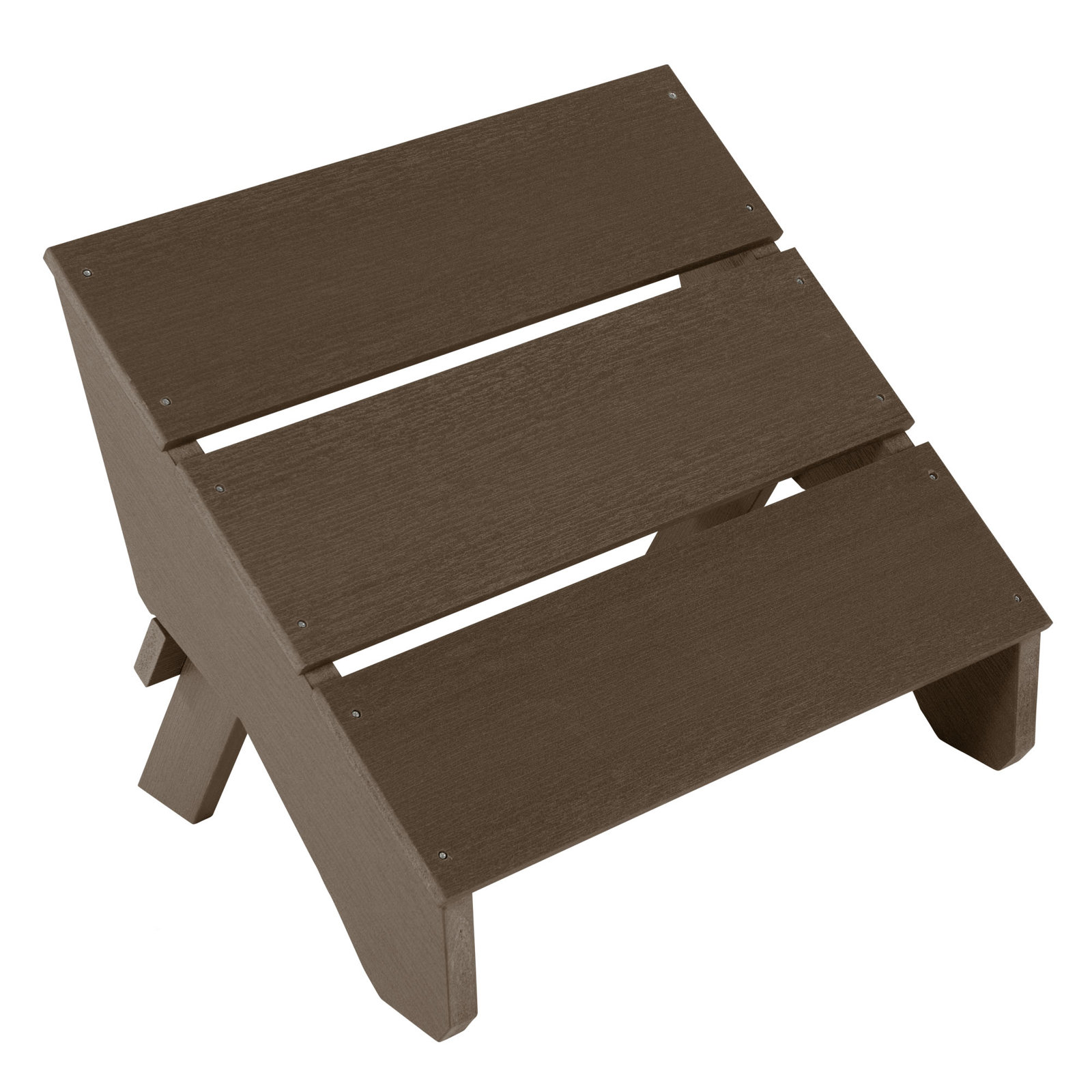 Byrnes Outdoor Ottoman, Weathered Acorn