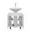 Meuble-lavabo blanc pour lavabo sur pied