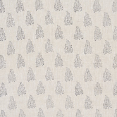 Peacock Linen Hand Blocked Print Fabric