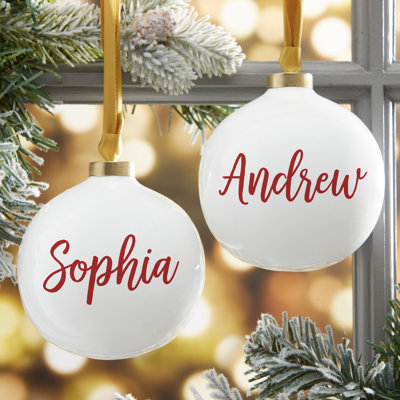 3.5'' Porcelain Ball Ornament