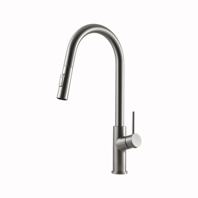 Houzer Pull Down Kitchen Faucet, Gray