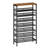 24-32 Pair Stackable Shoe Rack, with Adjustable Flat or Angled Shelves
