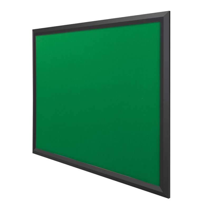 Wall Mounted Bulletin Board, 60 cm H x 90 cm W, Green