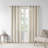 Natural Solid Heathered Grommet Curtain Panel
