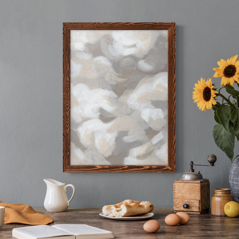 «Abstract Cumulus I», toile encadrée de qualité supérieure - prête à être accrochée, H 37,5 po x l 27,5 po x P 1 po