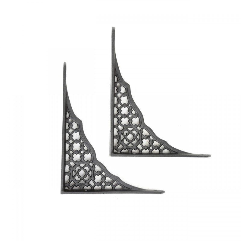 Aluminum Ornate Wall Shelf Bracket