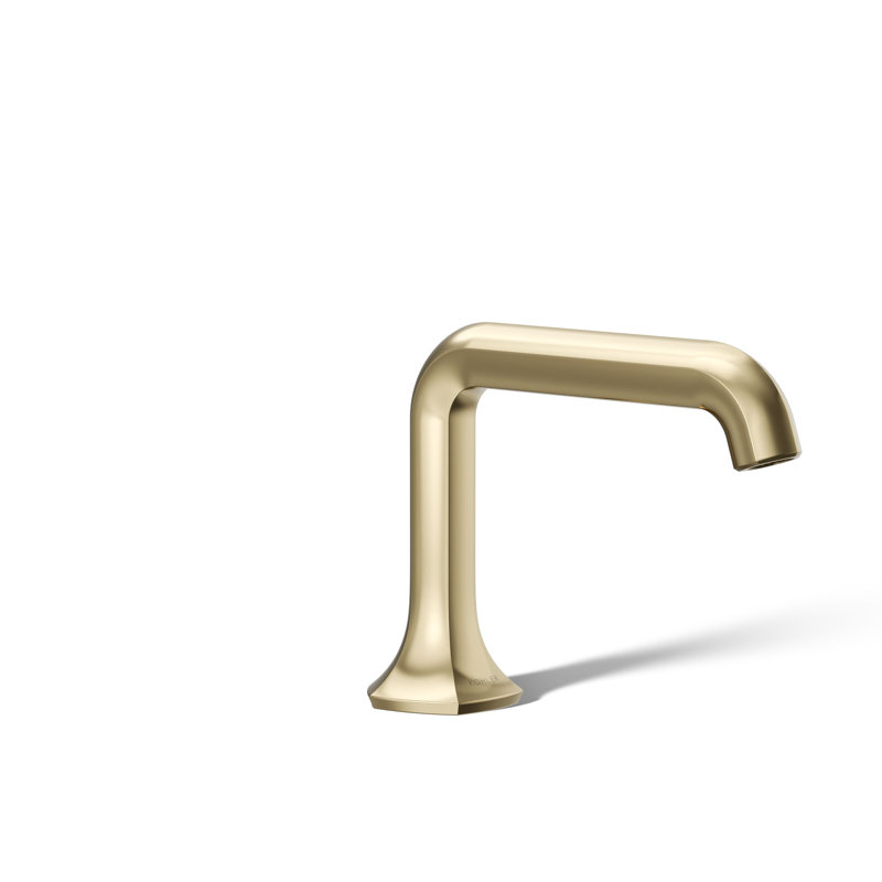 Robinet pour salle de bain à un trou avec drain, Or riche de style français