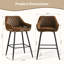 Rossa 67cm Vintage Suede Bar Stool with Arm-276208712-282582245