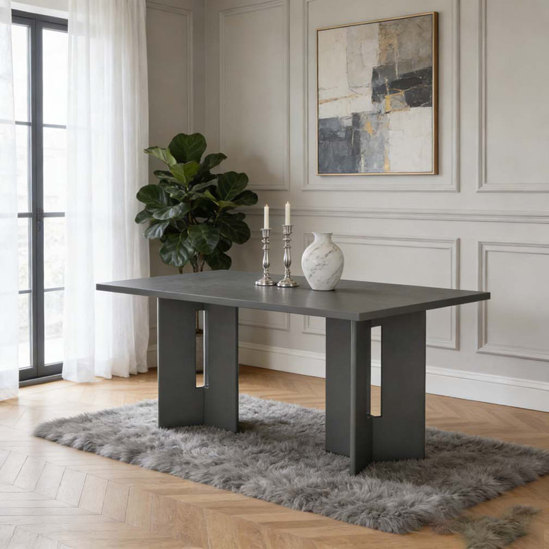 Table de salle à manger Farmhouse, Gris