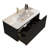 Floating Bathroom Vanity Drawer Liner - With Striped Ceramic Sink Spacious Stylish-2126749311-2126749308