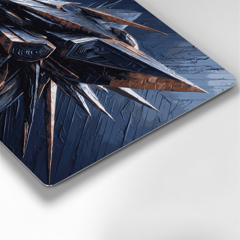 Art mural gris Sci Fi, H 96 po x l 120 po x P 0,05 po