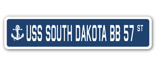 South Dakota Bb 57 Street Sign Heavy Duty Plastic 6" X 24"