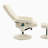 Recliner Chair with Ottoman - 360° Swivel Massage Lounge Chair with 5-Point Vibration & Heated Seat, 140° Adjustable PU Leather Recliner for Living Room, Home Theater or Office, Beige-1644049358-1644049359
