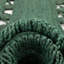 Tapis ovale en jute tissé à la machine de couleur vert chasseur-1151910649