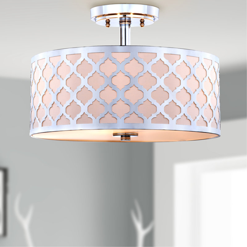 Chanston Semi Flush Mount, Chrome