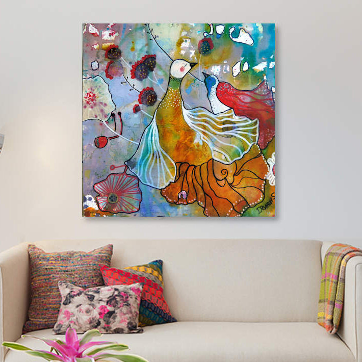 «La Danse», reproduction sur toile, H 12 po x l 12 po x P 1,5 po, Toile tendue