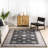 Viha SplashGuard Traditional Bordered Machine Washable Area Rug-1505660231