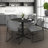Regency Cain Round Breakroom Table & 4 Zeng Stack Chairs-73412194-73412202