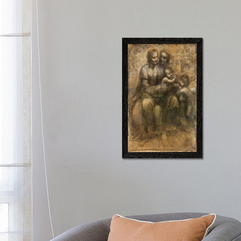The Virgin and Child with Saint Anne and Saint John the Baptist by Leonardo Da Vinci - 1 Piece Painting on Canvas