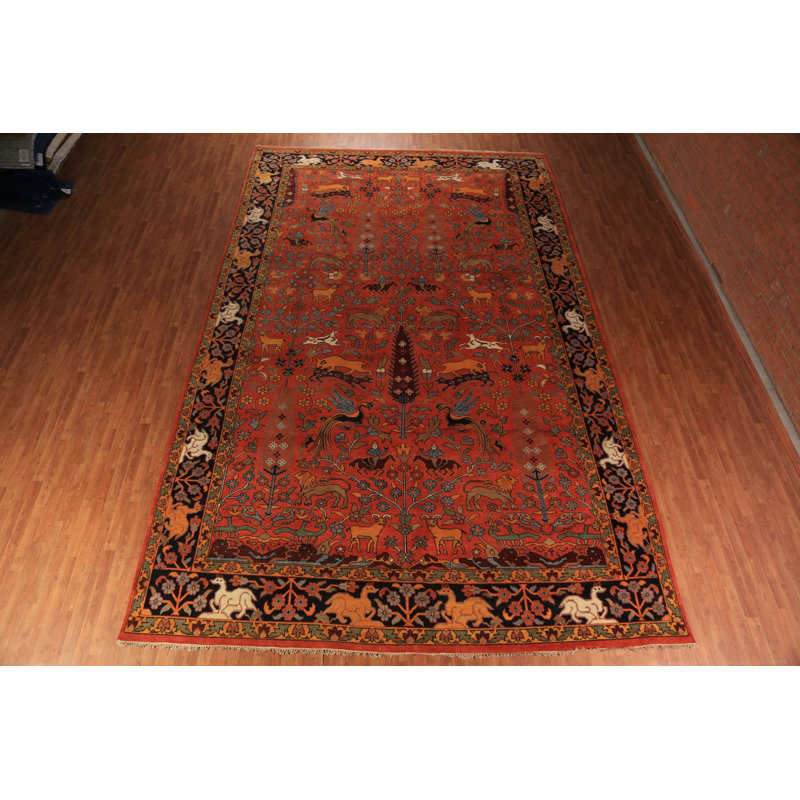 Tapis oriental de chasse orange Ziegler 12x18