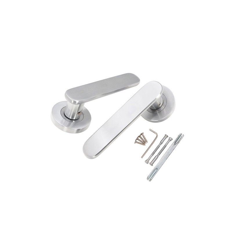 Skyla Lever Door Handle, Satin Chrome