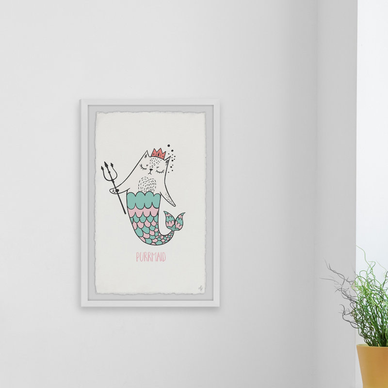 « purrmaid ii », art encadré Crewe, H 45 po x l 30 po x P 1,5 po