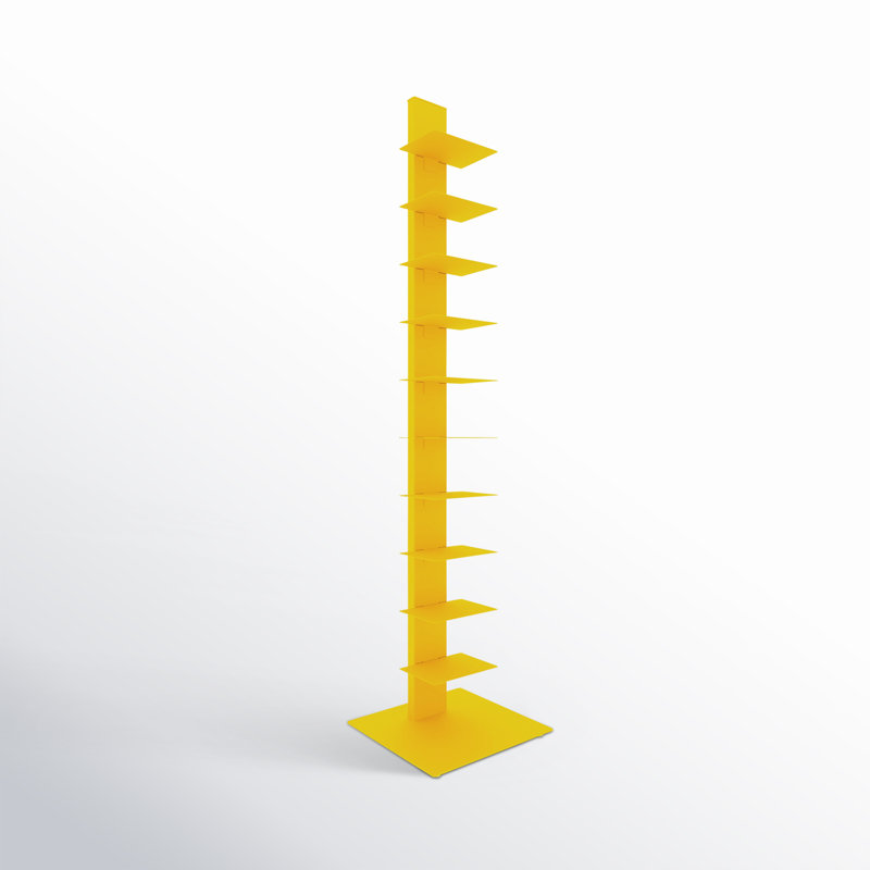 Ajax Yellow Stainless Steel Narrow Bookcase