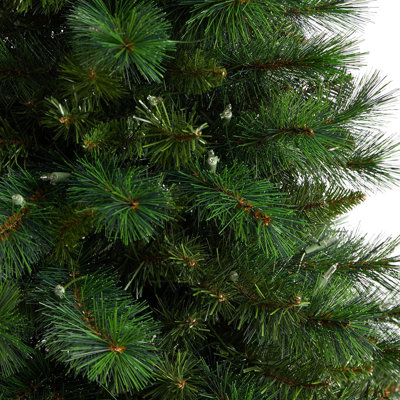 West Virginia Mountain Pine Artificial Christmas Tree with Clear Lights and Bendable Branches