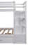 Bartouille Kids Twin Over Twin Bunk Bed with Trundle with Drawers-1780514936