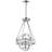 12'' Chrome Modern Mini Chandelier for Bedroom, Bathroom, Entryway – LED Compatible 3-Light with E12 Bulb Base
