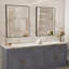 Miroir de salle de bain rectangulaire à cadre en métal à DEL, miroir de salle de bain à DEL avec lumières, miroir mural lumineux avec antibuée, fonction mémoire, à intensité variable-697497145-697497146