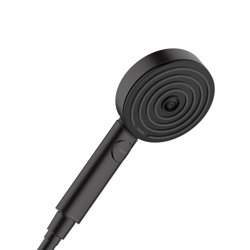 hansgrohe Pulsify S Handshower 105 3-Jet, 2.5 GPM, 1.5 GPM, Matte Black