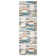 Modern Geometric Machine Washable Rug with Non-Slip Backing Non-Shedding Contemporary Accent Carpet Soft Low Pile Floor Cover for Living Room