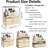 Cover Dustproof Three Layers Storage Box,Makeup Brush Holder,Large Capacity Desktop Storage Box With Drawer