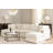 131″ Modern Corduroy Modular Sectional Sofa – 6-Piece U-Shaped Oversized Couch with Ottomans in Beige White-1636615552