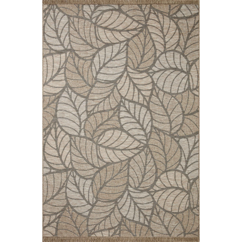 Loloi II Dawn Indoor/Outdoor Natural Area Rug, Rectangle 11'4" x 15'
