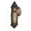 Homestead Interior Mortise Door Knob with Victorian Long Plate