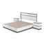 Ensemble de chambre à coucher 3 pièces avec tables de chevet Arakawa-87467145-132996828