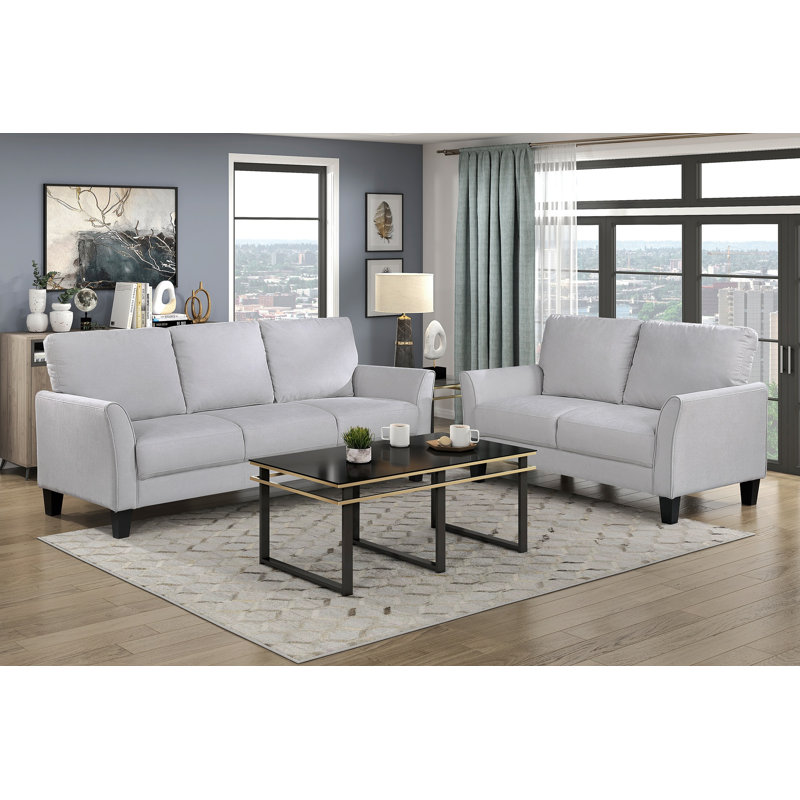 Ensemble de canapé 2 pièces Modern Modern, Gris