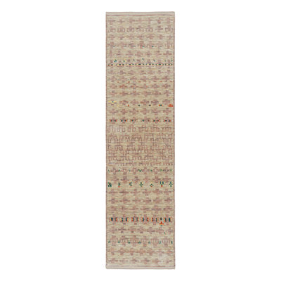 Moroccan Hand Knotted Wool Area Rug