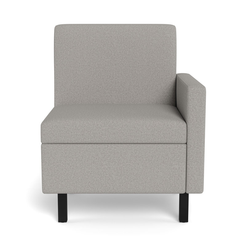 Movvi Single Seat, Left Arm, Platinum