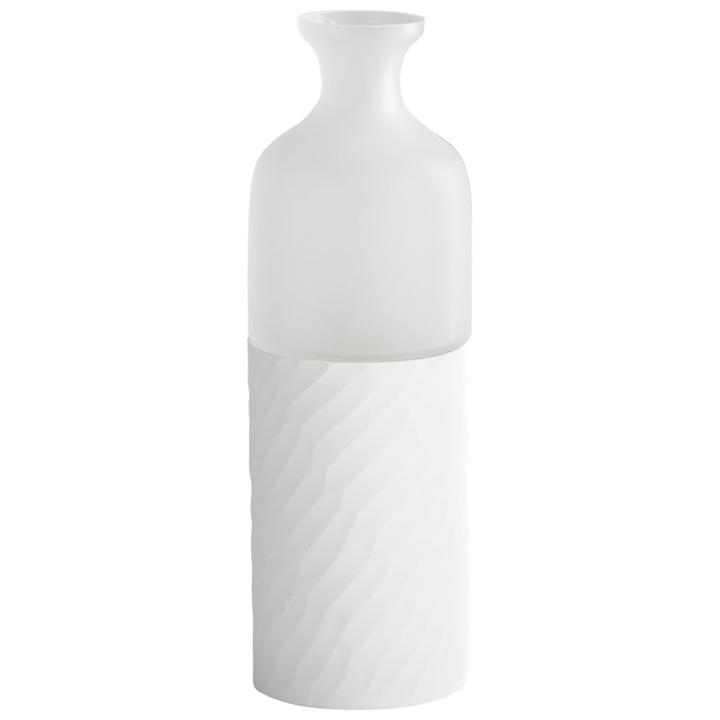 Sereno Handmade Ceramic / Porcelain Decorative Bottle, 15.25" H x 5" W x 5" D