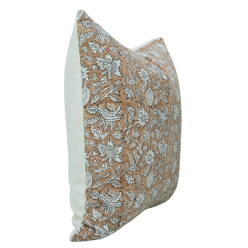 Housse pour canapé Fab Divine Floral Home Decor, blanc cassé, Manikarnika, Rectangle, H 12 po x l 20 po