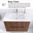 30'' Wall-Mounted Single Bathroom Vanity With Integrated Ceramic Top-1132048181