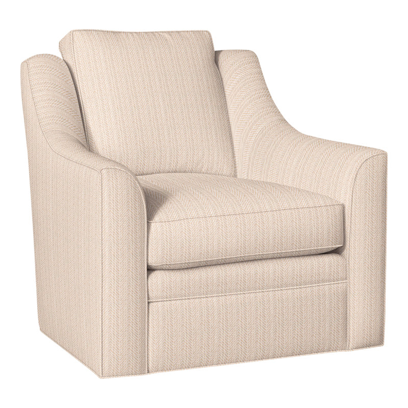 American Bungalow Nicholas Barrel Back Swivel Chair, Perigold Posh Linen