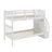 Twin Over Twin Bunk Bed With Storage And Guard Rail-1605977188