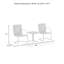 Dadi 3-piece Retro Outdoor Chair Set-873141146